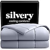 Silvery Silver-Infused Cooling Comforter – Award-Winning Self-Cooling Blanket for Hot Sleepers with Self-Cleaning Silvery Technology for Sweat-Free & Cool Sleep (Gray, Full/Queen (90" x 90"))
