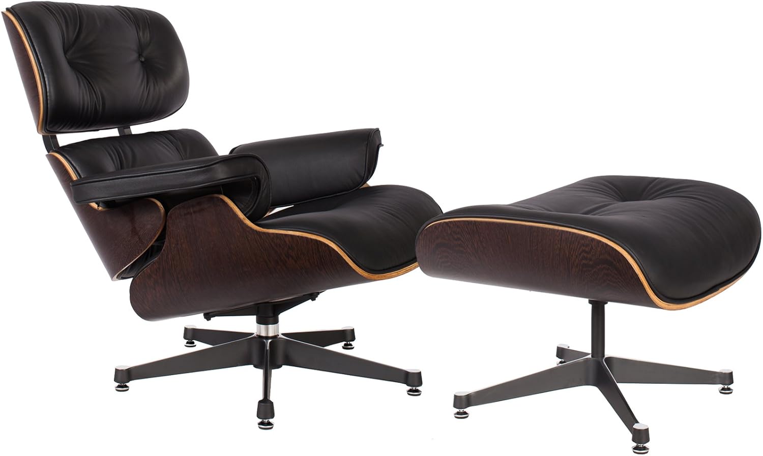 Best ottoman black leather barcelona