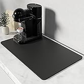 Rnivvi Coffee Mat, 12" x 19" Coffee Bar Mats for Espresso Machine Station Accessories and Organizer, Hide Stain Rubber Backed