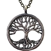 Baldur Jewelry - Handcrafted Yggdrasil Viking Norse World Tree of Life Pendant Necklace Amulet Jewelry | 925 Sterling-Silver Tree of Life Necklace | Viking Gifts |Jewelry for Men Women