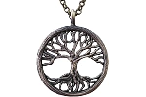 Baldur Jewelry - Handcrafted Yggdrasil Viking Norse World Tree of Life Pendant Necklace Jewelry Amulet Jewelry | 925 Sterling-Silver Tree of Life Necklace | Viking Gifts | Viking Jewelry for Men Women