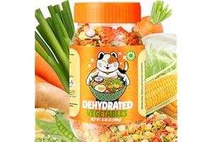 EGCINA Dehydrated Dried Vegetables Ramen Toppings - 6.35oz Natural Mixed Vegetable Flakes, Noodle Soup, No Gluten& No Allergen, Freeze Dry Veggie for Cooking, Emergency Supply