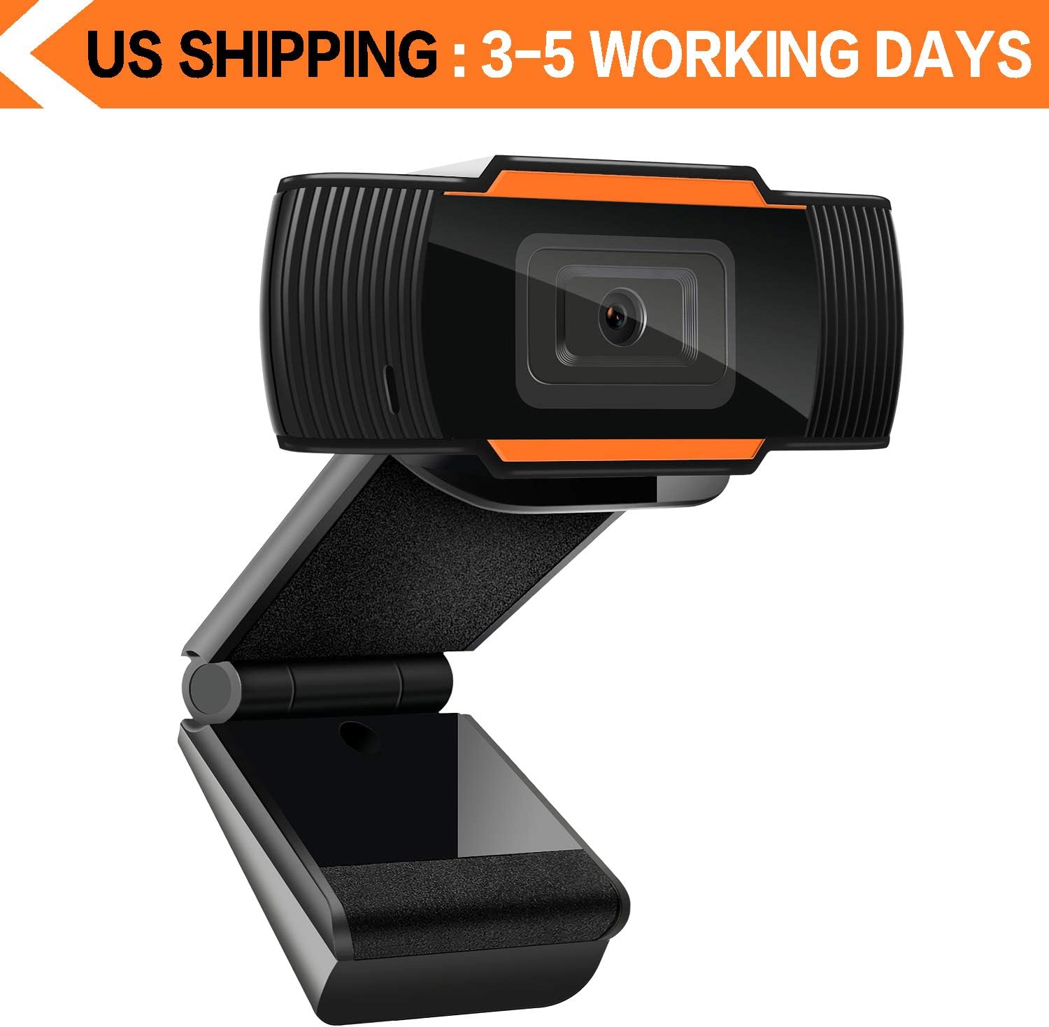 Webcam Auto Focus 1080P Full HD Widescreen Web Camera with Microphone USB Computer Camera for PC Laptop Desktop Mac…