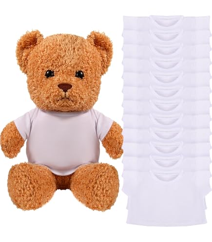 Amazon.com: Skylety 6 Pcs Bear Clothes Basic Tee Shirt Classic