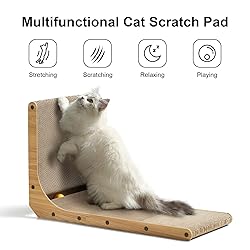FUKUMARU Cat Scratcher, 26.8 Inch L Shape Cat