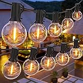 GPATIO Outdoor String Lights, 100FT LED Waterproof Patio Lights for Outside | Shatterproof Dimmable Outdoor lights, Plug-in Hanging Outside Lights for Porch, Garden, Backyard, Balcony Party Christmas
