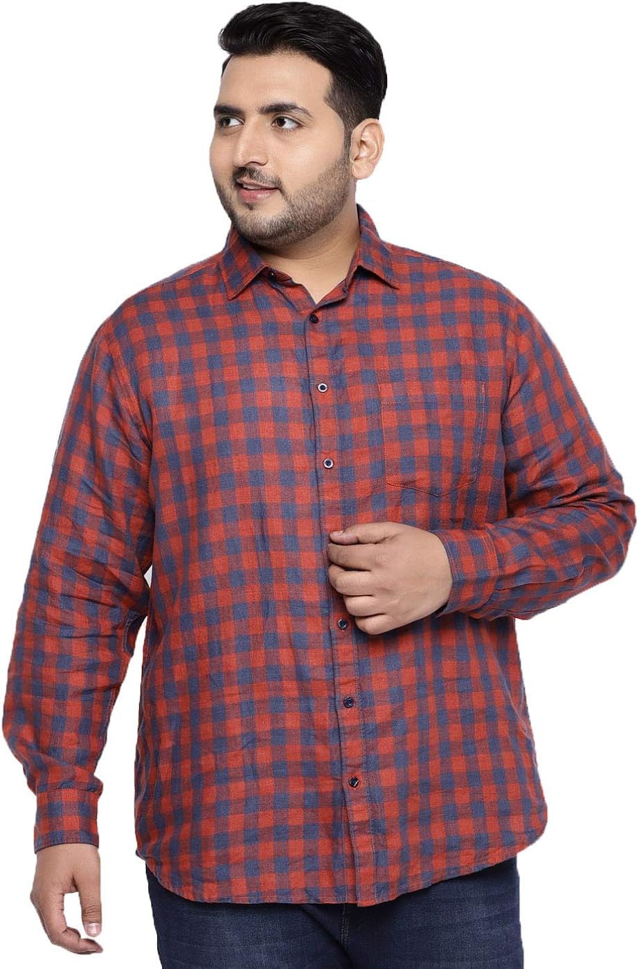 Buy aLL Plus Size Men's Casual Shirt at Amazon.in