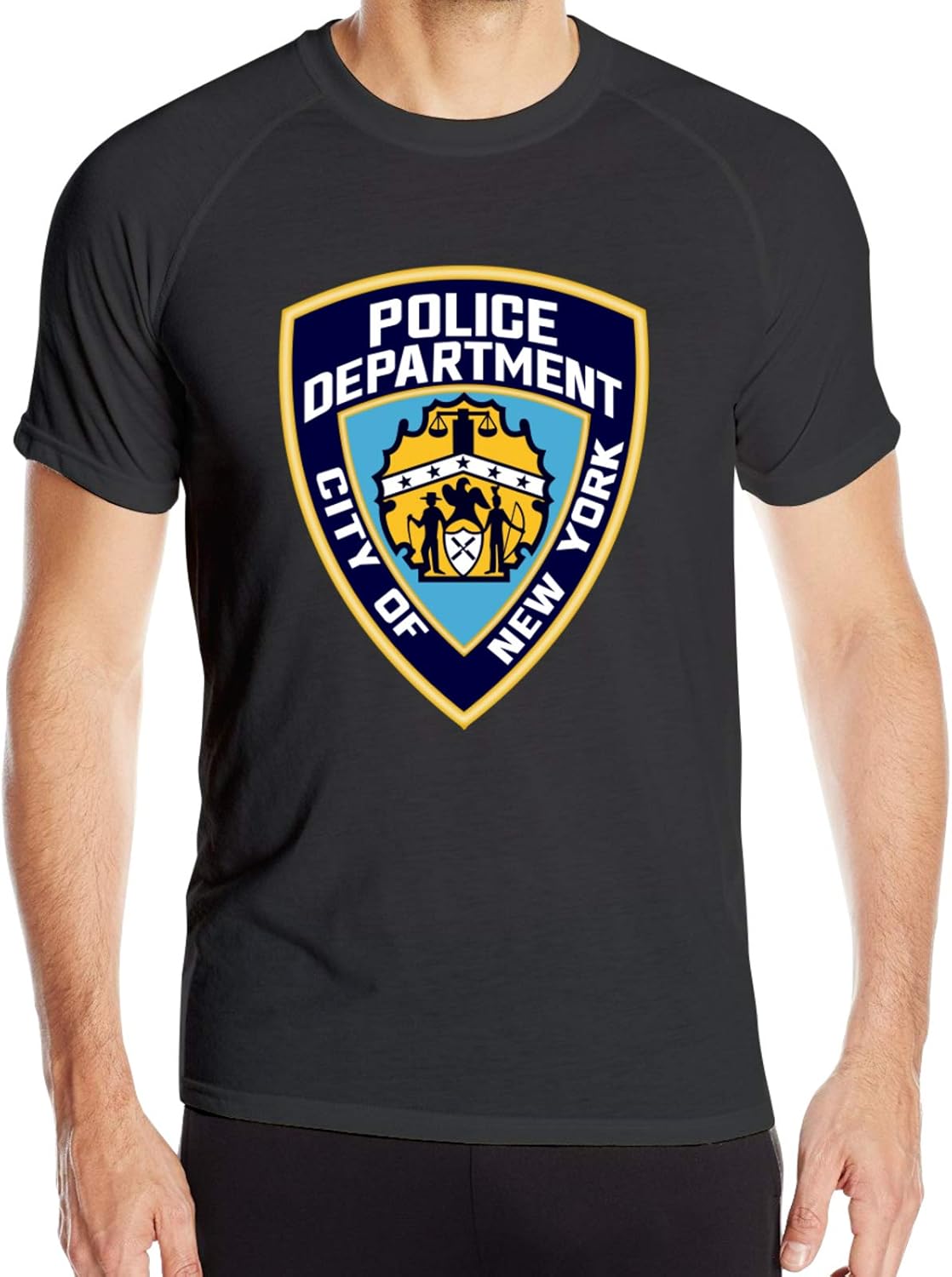 New York City Police Department Sporty Style TShirt ShortSleeve Athletic QuickDrying Tees