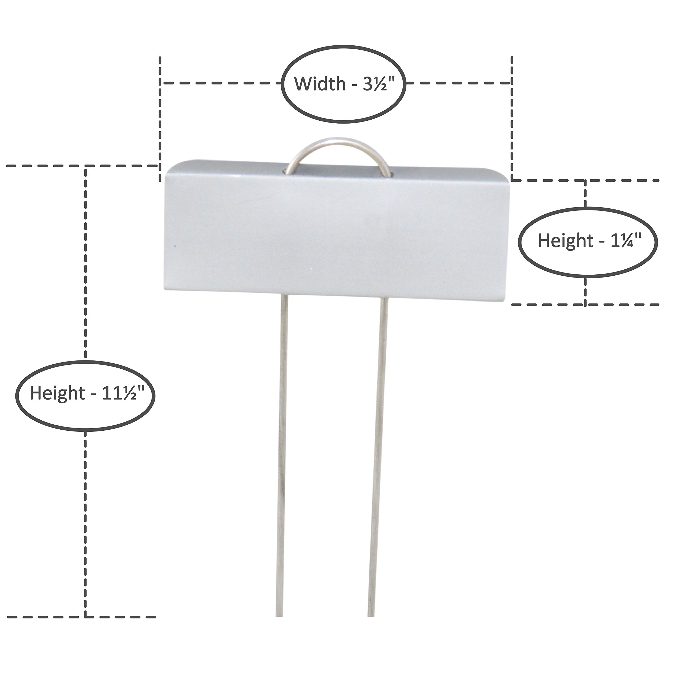 Large Metal Plant Labels 15 Pack of 11.5" Garden Markers Heavy Duty