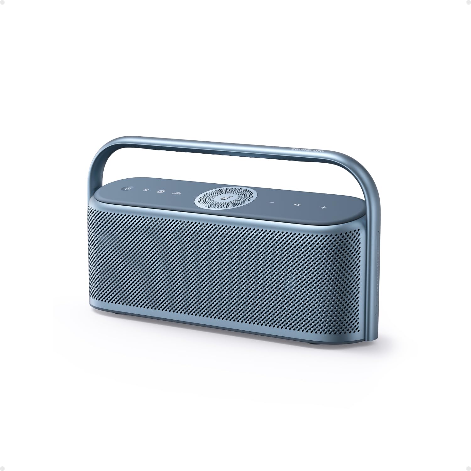 soundcore Motion x600 Bluetooth Speaker with Wireless Hi-Res Spatial Audio, 50W Sound, IPX7 Waterproof, Pro EQ, Built-In Handle, AUX-In, Portable Speaker for Home, Office, Outdoors