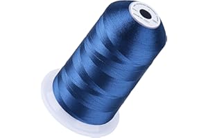 Simthread 5500Yds Embroidery Thread, 5000M High-Yardage 40WT 100% Polyester Thread – 170+ Vivid Colors, High-Speed Rated – Co
