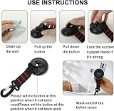 LDHHYH 10pcs Heavy Duty Suction Cups 22lb Rotating D Ring Hooks Camping view 4
