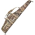 HUNTPAL 52" Long Scoped Rifle Soft Gun Case Shotgun Bag, Water Resistant Gun Carry Storage Bag with 2 External Accessory Pockets and Adjustable Shoulder Strap Handle, Waterfowl Camo