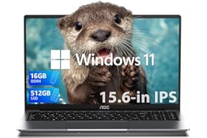 AOC Laptop Ιntel N150 15.6-in 16GB DDR4 512GB SSD, Windows Laptops Notebook-Computer Ordinateur Portable, Numeric Keypad Win-