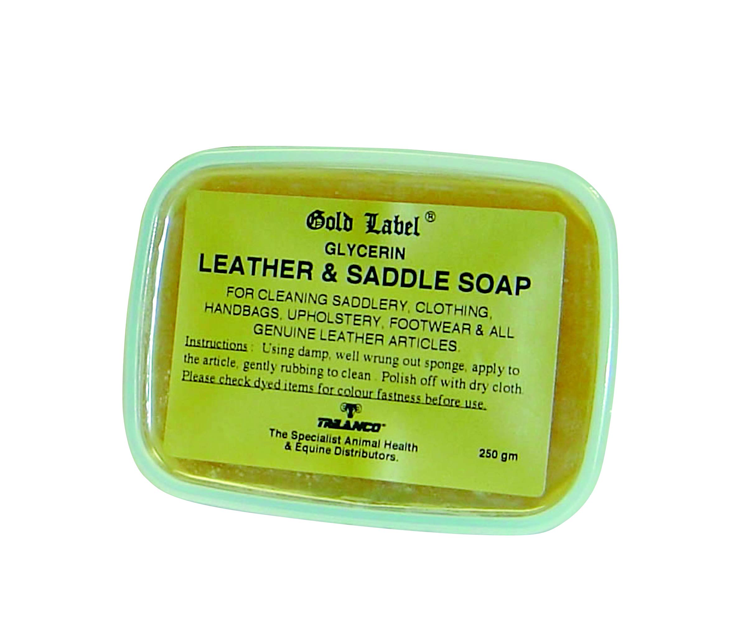 Gold Label Unisex's GLD0285 Glycerin Leather and Saddle Soap, Clear, 250 g