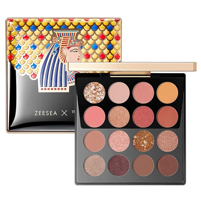ZEESEA Eyeshadow Palette Makeup 16 Colors The British Museum Egypt Series Shimmer