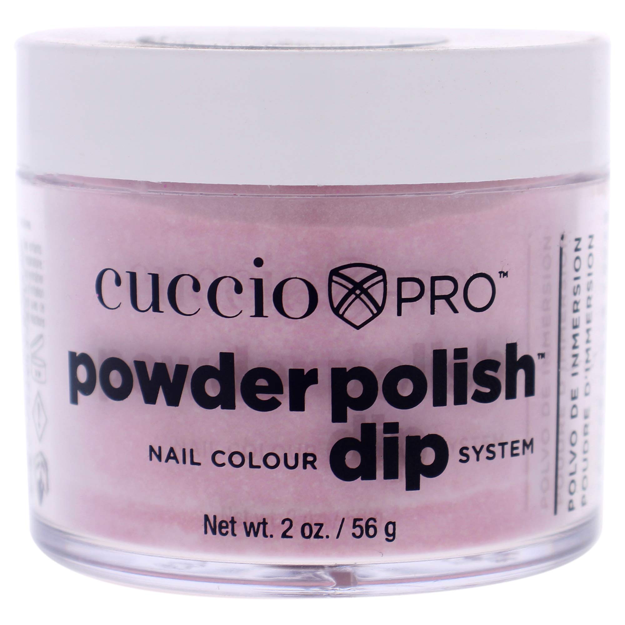 Cuccio Powder Polish Dip 56 g, Baby Pink Glitter