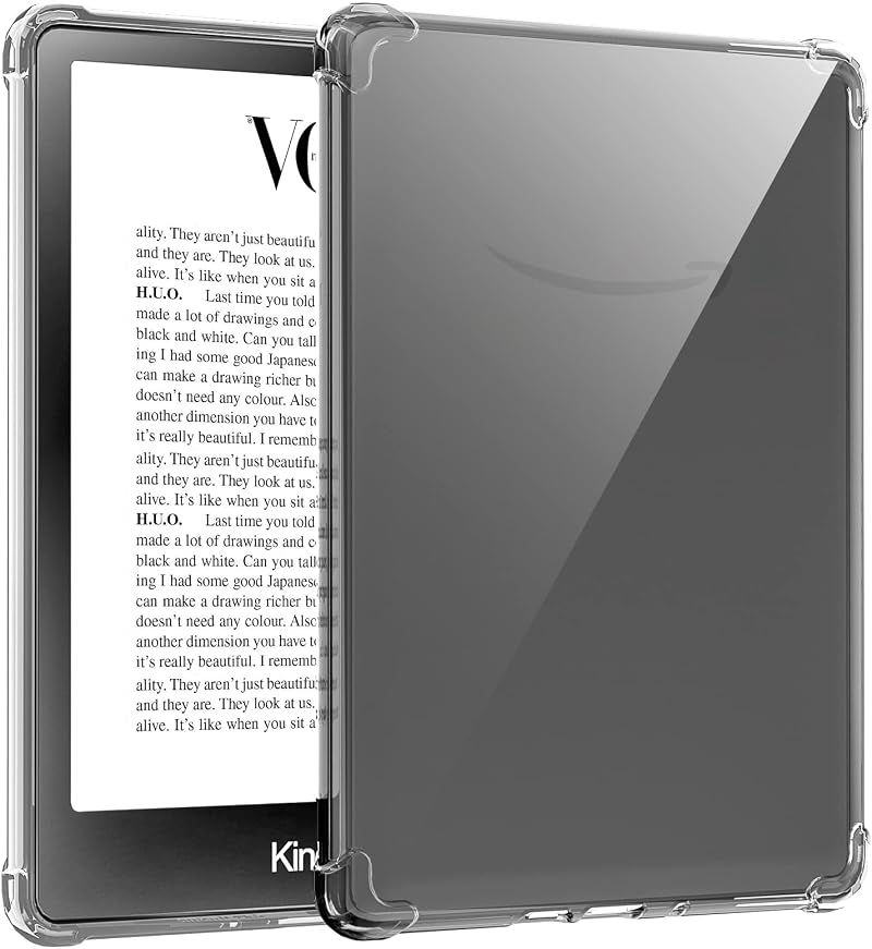 TQQ Clear Case for 6.8 inch Kindle Paperwhite 2021 & Signature Edition