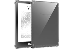 TQQ Clear Case for 6.8" Kindle Paperwhite (11th Generation-2021) and Kindle Paperwhite Signature Edition, Ultra Clear Soft Flexible Transparent TPU Skin Bumper Back Cover Shell for Kindle Paperwhite 2021