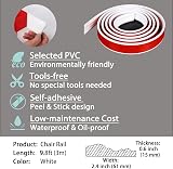 Gaahing Peel and Stick Wall Molding Trim 3m x 6cm Self-Adhesive view 4