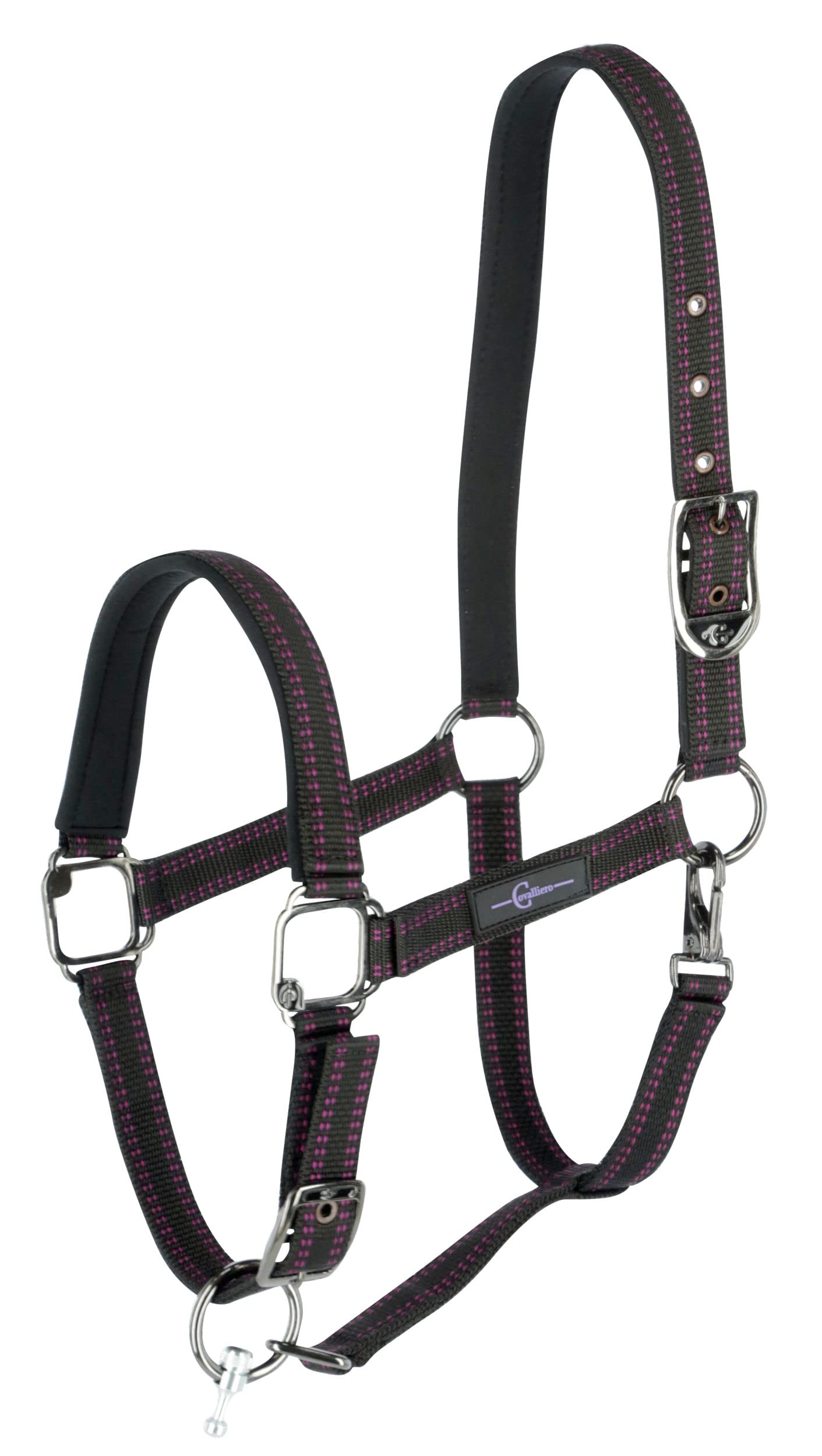 Horse Halter for Goleygo System, Black/Fuchsia, Cob