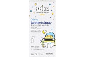 Zarbee's Baby Sleep Spray; Calming Bedtime Spray with Natural Lavender and Chamomile to Help Infant Nighttime Routine; 2oz Bottle