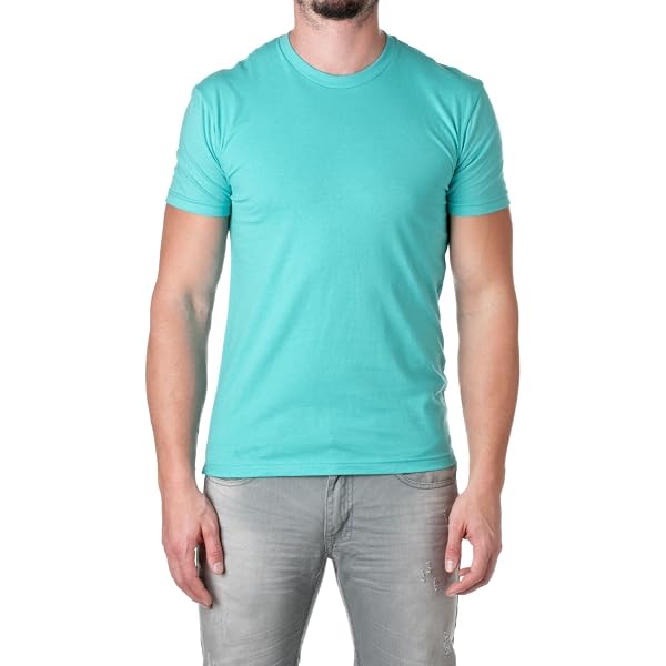 NEXT LEVEL Men's Fitted Tee - 100% Combed Cotton, Super Soft - View #7