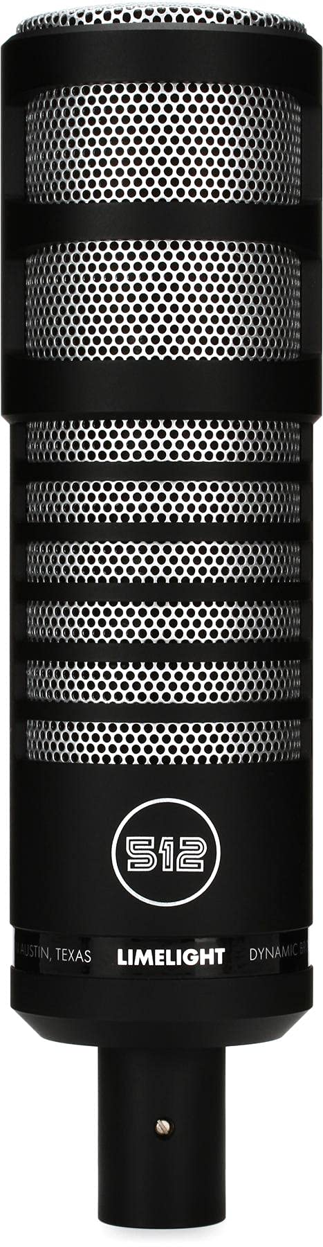 512 Audio 512-LLT Limelight Dynamic Vocal XLR Microphone featuring a Hypercardioid Polar Pattern, 60.8 mm*167.5 mm*60.8 mm