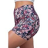 Tough Mode Women High Rise 5" Super Soft Athletic Shorts Pockets Bike Fitness Workout Running Yoga Tummy Control