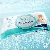 Pampers Water Wipes 9x60pk – 99% Water, Plastic Free, Lightly Scented view 2