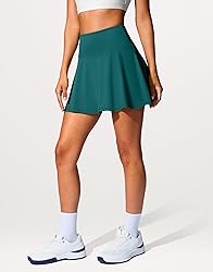 SANTINY 14" Tennis Skirt Golf Skorts with Pockets