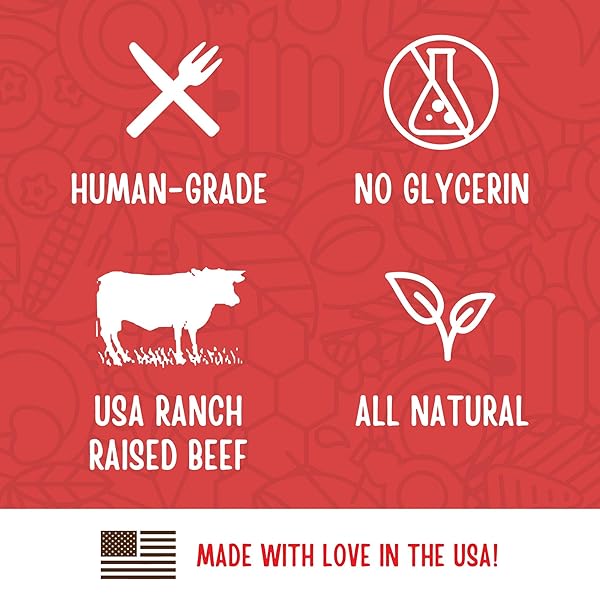 FULL MOON BEEF JERKY HEALTHY ALL NATURAL DOG TREATS HUMAN GRADE MADE IN USA GRAIN FREE 11 OZ