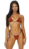 Forplay Women's Standard Bikini Set, Rust, XL