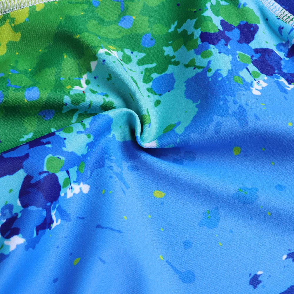 TUONROAD High Waist Printed Leggings Tummy Control Fitness Active Workout Running Jogging Gym Yoga Pants Activewear (Tie-Dyed-1, L)