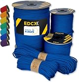 EdcX Paracord 4mm 550 Type III Nylon Rope 100m 300m Pack Blue Colors