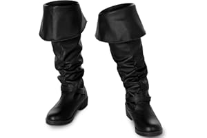 Ramede Medieval Pirate Boots Men Halloween Renaissance Boots Gothic Cosplay Costume for Men