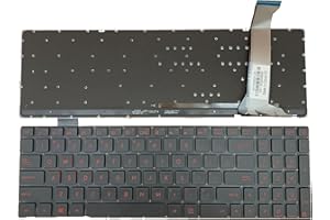 Laptop Replacement US Layout Red Backlight Keyboard for ASUS GL552 GL552J GL552V GL552VL GL552VW GL552VX GL552JX ROG GL752 GL