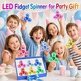 Gigilli LED Fidget Spinner 2 Pack with Lights | Glow in the Dark 7.5 cm view 7