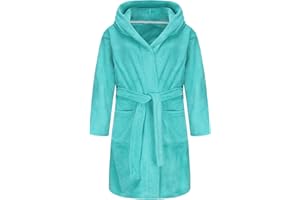 Boys Girls Bathrobe Soft Towel Hooded Robe Terry cloth Turkish Cotton Bathrobe