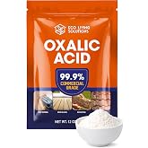 ECO LIVING SOLUTIONS Oxalic Acid 99.9% Deck Stain Remover &amp; Wood Stain Remover | Metal Cleaning &amp; Rust Stain Removal - 12 Oz