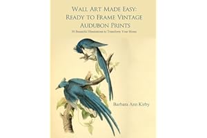 Wall Art Made Easy: Ready to Frame Vintage Audubon Prints: 30 Beautiful Illustrations to Transform Your Home