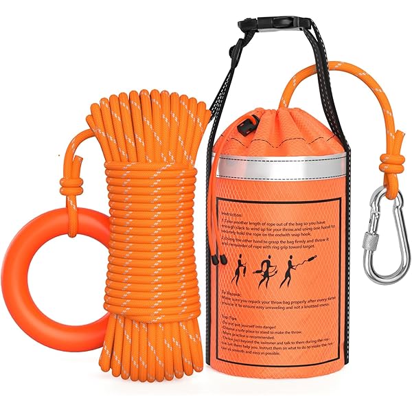 Ice Rescue Throw Bag Throwable Emergency Rescue Disc With 131ft Rope ...