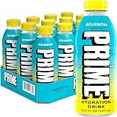 PRIME Hydration SOUR NOVA, Sports Drinks with Coconut Water, Electrolyte Enhanced to Replenish Fluids, Zero Added Sugar, B Vitamins, Antioxidants, Made with Natural Flavors, 16.9 Fl Oz 12 Pack