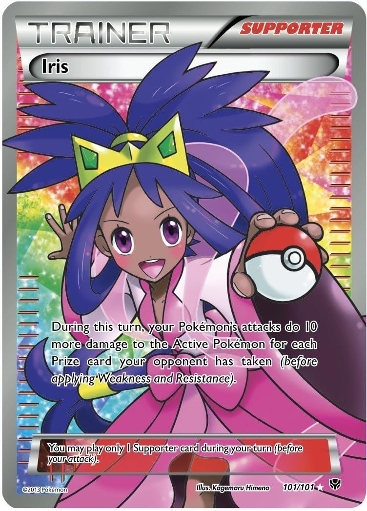 Pokemon Iris 101/101 Trainer Full Art Plasma Blast Card Amazon.co.uk Toys & Games