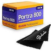 Kodak Portra 800 35mm Film Pack 36exp for 35mm Film Camera Roll Bundle - Kodak Film- Balveli Cloth - 35 mm Film Roll- Camera Film (1)