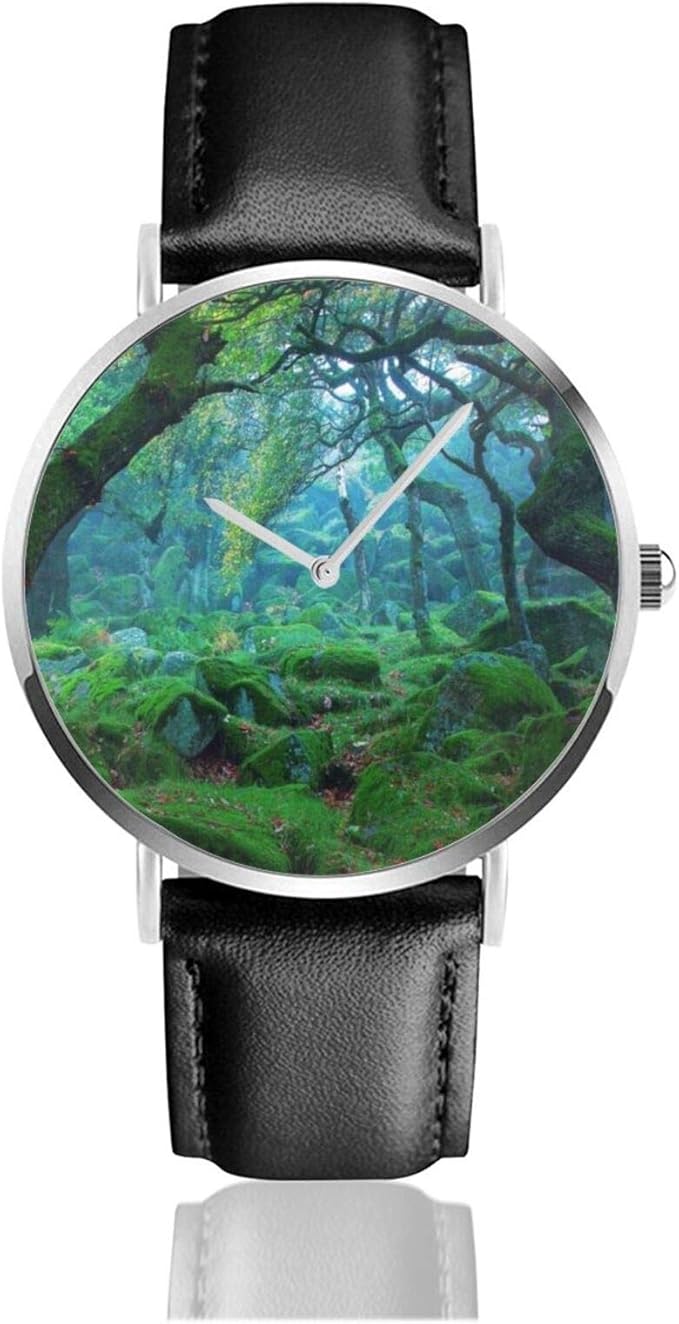 Enchanted Forest Mood Watch Quartz Movement Waterproof Leather Watch