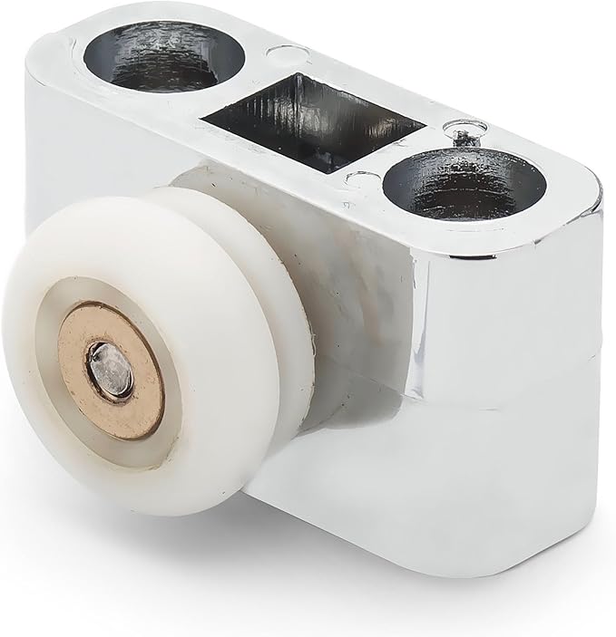 Chromeplated Single Bottom Bracket/Shower Door ROLLERS/Runners 18mm