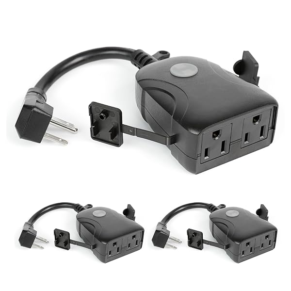 FEIT ELECTRIC SMART OUTDOOR PLUG, WIFI WATERPROOF PLUG,...