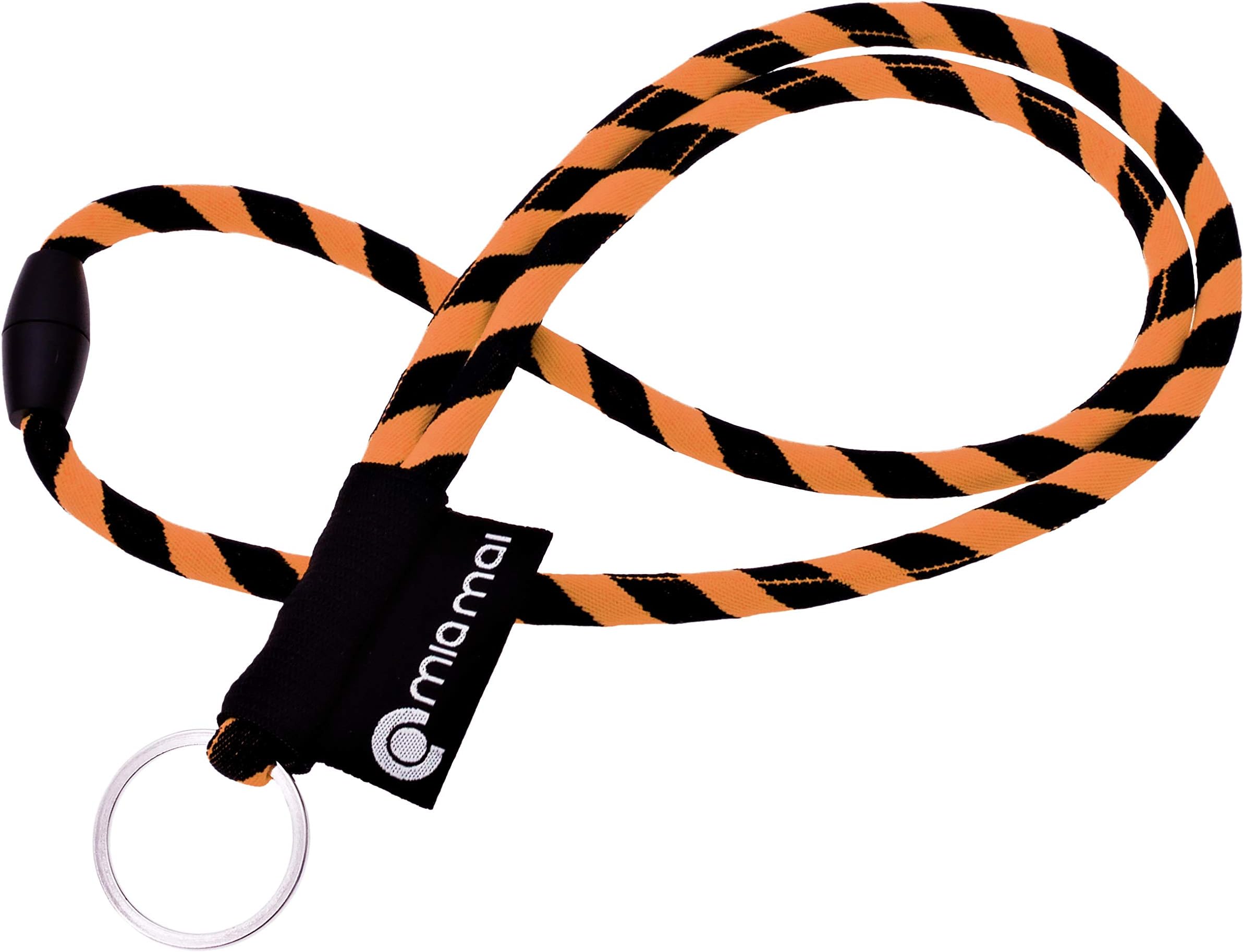 Mia Mai Tubular Lanyard (45 cm), Lanyard with Safety Clasp, Key Ring