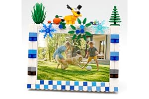 NIETEIN Fun Picture Frame Craft Kit Building Block Photo Frame Making Kit Kid Room Decor Art for Girl or Boy Ages 6-8-10-12 Birthday Gift (Dog)